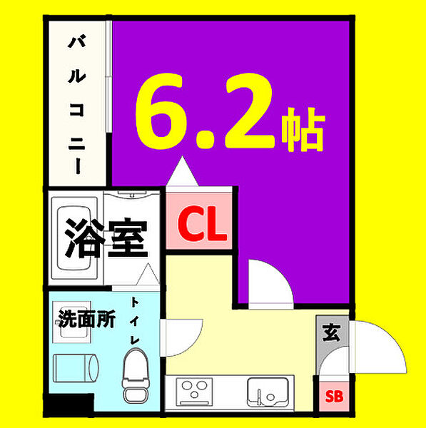 CRASTINE切戸町2丁目 ｜愛知県名古屋市熱田区切戸町2丁目(賃貸アパート1K・2階・20.67㎡)の写真 その2