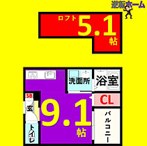 black　berry  ｜ 愛知県名古屋市東区大幸3丁目（賃貸アパート1K・1階・22.65㎡） その2