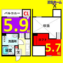 SPICA中島新町(スピカナカシマシンマチ)  ｜ 愛知県名古屋市中川区中島新町1丁目（賃貸アパート1R・1階・22.38㎡） その2