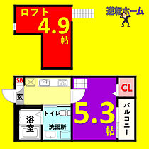 コンフォート上高畑(コンフォートカミタカバタ)  ｜ 愛知県名古屋市中川区上高畑1丁目（賃貸アパート1K・2階・20.68㎡） その2