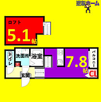 カーサ フェリーチェW  ｜ 愛知県名古屋市千種区小松町6丁目（賃貸アパート1K・1階・21.92㎡） その2