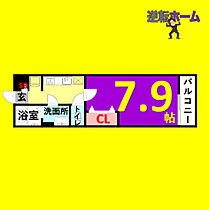 サンキエム  ｜ 愛知県名古屋市中川区花池町2丁目（賃貸マンション1K・3階・26.07㎡） その2