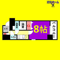 アレーズ  ｜ 愛知県名古屋市昭和区車田町1丁目（賃貸マンション1K・8階・29.49㎡） その2