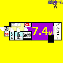 エスリード栄ラ・ヴィ  ｜ 愛知県名古屋市中区新栄1丁目（賃貸マンション1K・8階・24.33㎡） その2