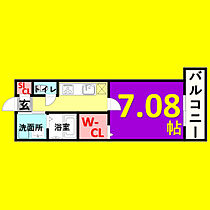 ホヌ 305 ｜ 愛知県名古屋市中村区大秋町2丁目90-1（賃貸アパート1K・3階・28.06㎡） その2