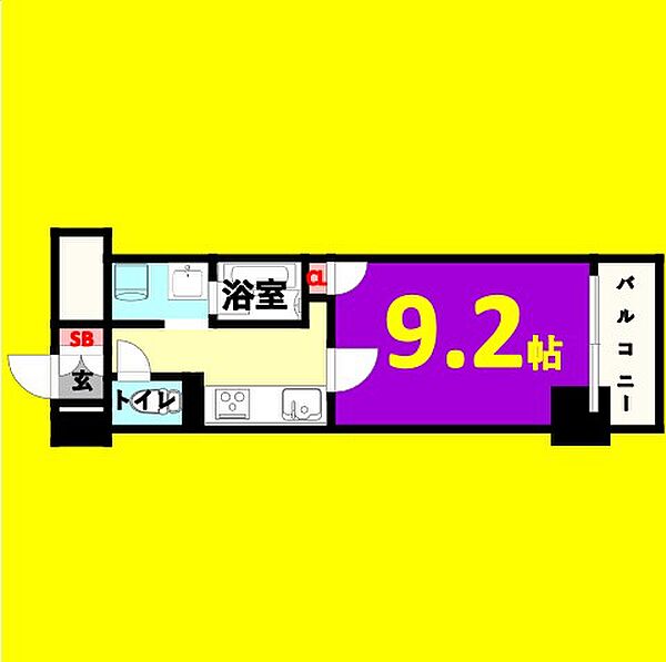 スタジオスクエア大須 305｜愛知県名古屋市中区大須1丁目(賃貸マンション1K・3階・30.69㎡)の写真 その2