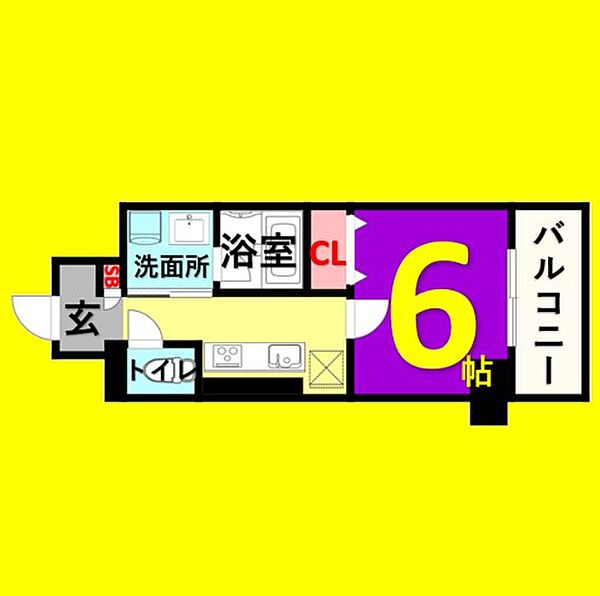 レガーロ ｜愛知県名古屋市北区城見通1丁目(賃貸マンション1K・4階・24.70㎡)の写真 その2