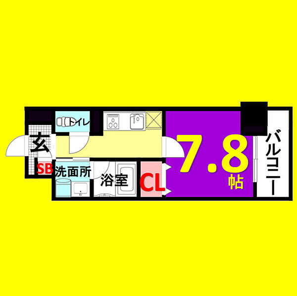 リヴシティ浅間町 ｜愛知県名古屋市西区花の木1丁目(賃貸マンション1K・4階・28.85㎡)の写真 その2