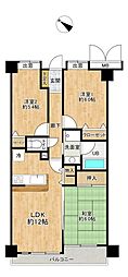 ライオンズマンション南浦和プラザ 3LDKの間取図画像