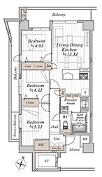 間取図画像 3LDK