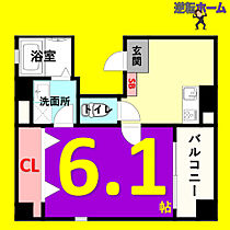 エル・ビューネ千種  ｜ 愛知県名古屋市中区新栄3丁目（賃貸マンション1K・6階・24.45㎡） その2