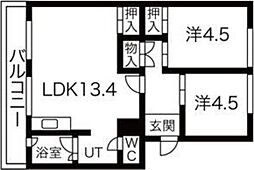 札幌西月寒団地6号棟
