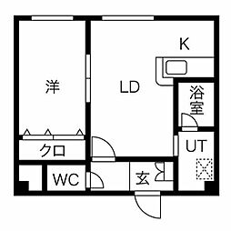 間取図画像 1LDK