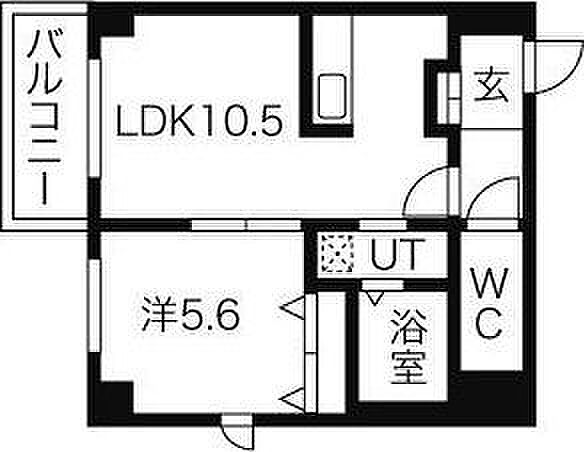 北海道札幌市豊平区中の島一条4丁目(賃貸マンション1LDK・7階・40.95㎡)の写真 その2