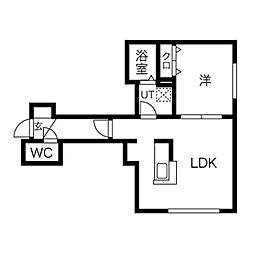 ノア 1LDKの間取図画像