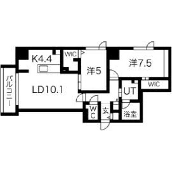 北海道札幌市豊平区平岸一条8丁目(賃貸マンション2LDK・3階・63.64㎡)の写真 その2