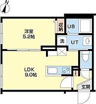 シェラトン札幌菊水  ｜ 北海道札幌市白石区菊水九条2丁目（賃貸マンション1LDK・2階・32.54㎡） その2