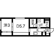 メニーズコート南郷13st  ｜ 北海道札幌市白石区南郷通14丁目北（賃貸マンション1DK・4階・26.80㎡） その2