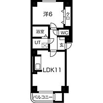 北海道札幌市白石区南郷通14丁目北（賃貸マンション1LDK・4階・42.26㎡） その2