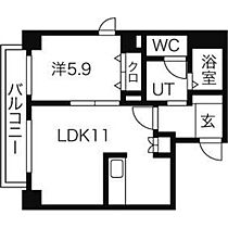 フォレスタ  ｜ 北海道札幌市豊平区中の島一条4丁目8番　11号（賃貸マンション1LDK・5階・41.42㎡） その2