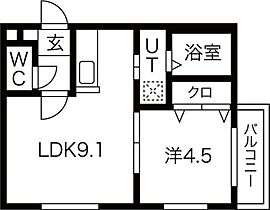 ソラーナレジデンス  ｜ 北海道札幌市白石区栄通6丁目（賃貸マンション1LDK・4階・31.36㎡） その2