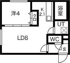 ハルトラーテ菊水  ｜ 北海道札幌市白石区菊水一条3丁目（賃貸マンション1LDK・4階・32.00㎡） その2