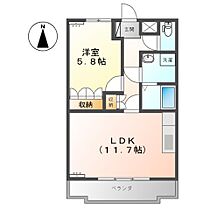 フォル・ルスト 103 ｜ 茨城県水戸市吉沢町（賃貸アパート1LDK・1階・44.00㎡） その2