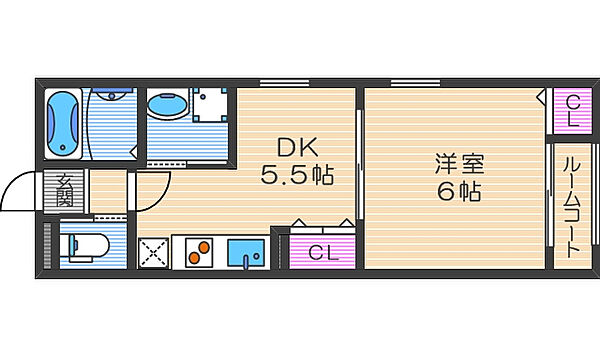 レトア福島 101｜大阪府大阪市福島区福島6丁目(賃貸マンション1DK・1階・32.58㎡)の写真 その2