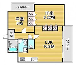 フェルティシャトー大阪  ｜ 大阪府大阪市西淀川区佃5丁目11-20（賃貸マンション2LDK・8階・60.20㎡） その2