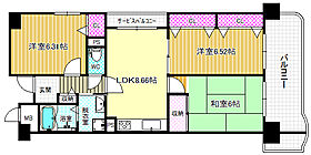 ファミーユ西梅田  ｜ 大阪府大阪市福島区福島5丁目（賃貸マンション3LDK・10階・63.91㎡） その2