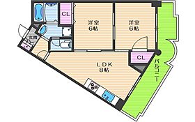 ドムール北梅田  ｜ 大阪府大阪市北区大淀中3丁目（賃貸マンション2LDK・5階・49.57㎡） その2