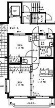 ユーミー浮城 301 ｜ 宮崎県宮崎市吉村町（賃貸マンション2LDK・3階・52.08㎡） その2