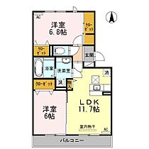 プランドール．ｉ　III 102 ｜ 宮崎県宮崎市新栄町（賃貸アパート2LDK・1階・58.07㎡） その2