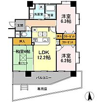 ル・グラン原町 102 ｜ 宮崎県宮崎市原町（賃貸アパート3LDK・1階・76.44㎡） その2