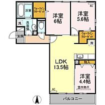 エスポアール・タカムラIII　B棟 201 ｜ 宮崎県宮崎市大字本郷北方（賃貸アパート3LDK・2階・67.51㎡） その2