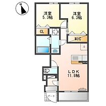 Celsus　Grande 107 ｜ 宮崎県宮崎市熊野（賃貸アパート2LDK・1階・51.51㎡） その2