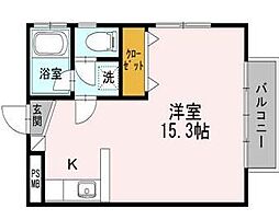 ハピネス本郷1 ワンルームの間取図画像