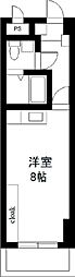 リバータウン原町 ワンルームの間取図画像