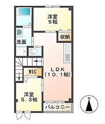 サンフィット大塚 2LDKの間取図画像