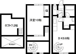 エレガンス江平東 1LDKの間取図画像