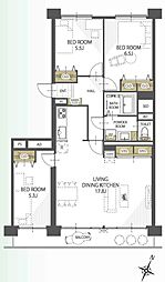間取図画像 3LDK