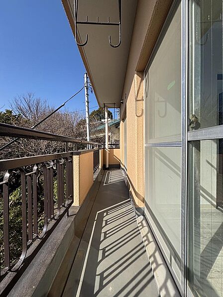 開放感のあるバルコニースペース