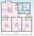 馬堀台団地13号棟5階1,080万円