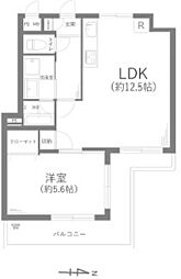 ライオンズマンション井土ヶ谷第5 1LDKの間取図画像