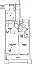 ロイヤルステージS.T大通り公園 2LDKの間取図画像