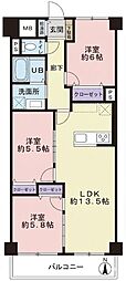マリンコーポ浦賀 3LDKの間取図画像
