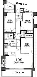 藤和ガーデンハウス葉山 3LDKの間取図画像