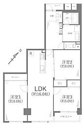 新山下ベイシティ6号棟 3LDKの間取図画像