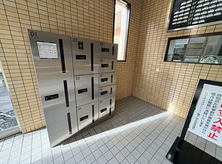 管理の行き届いた宅配ボックスで、不在時も安心