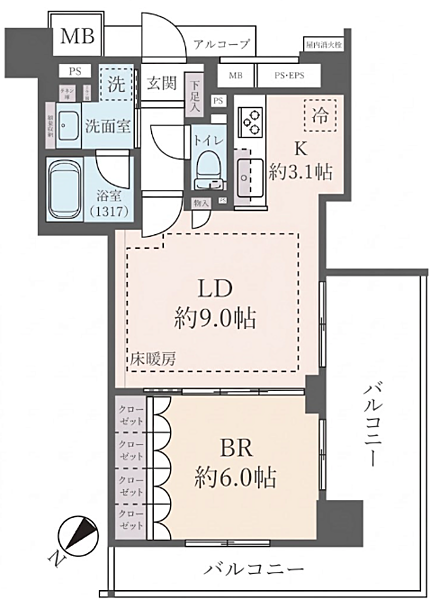 間取りを拡大表示